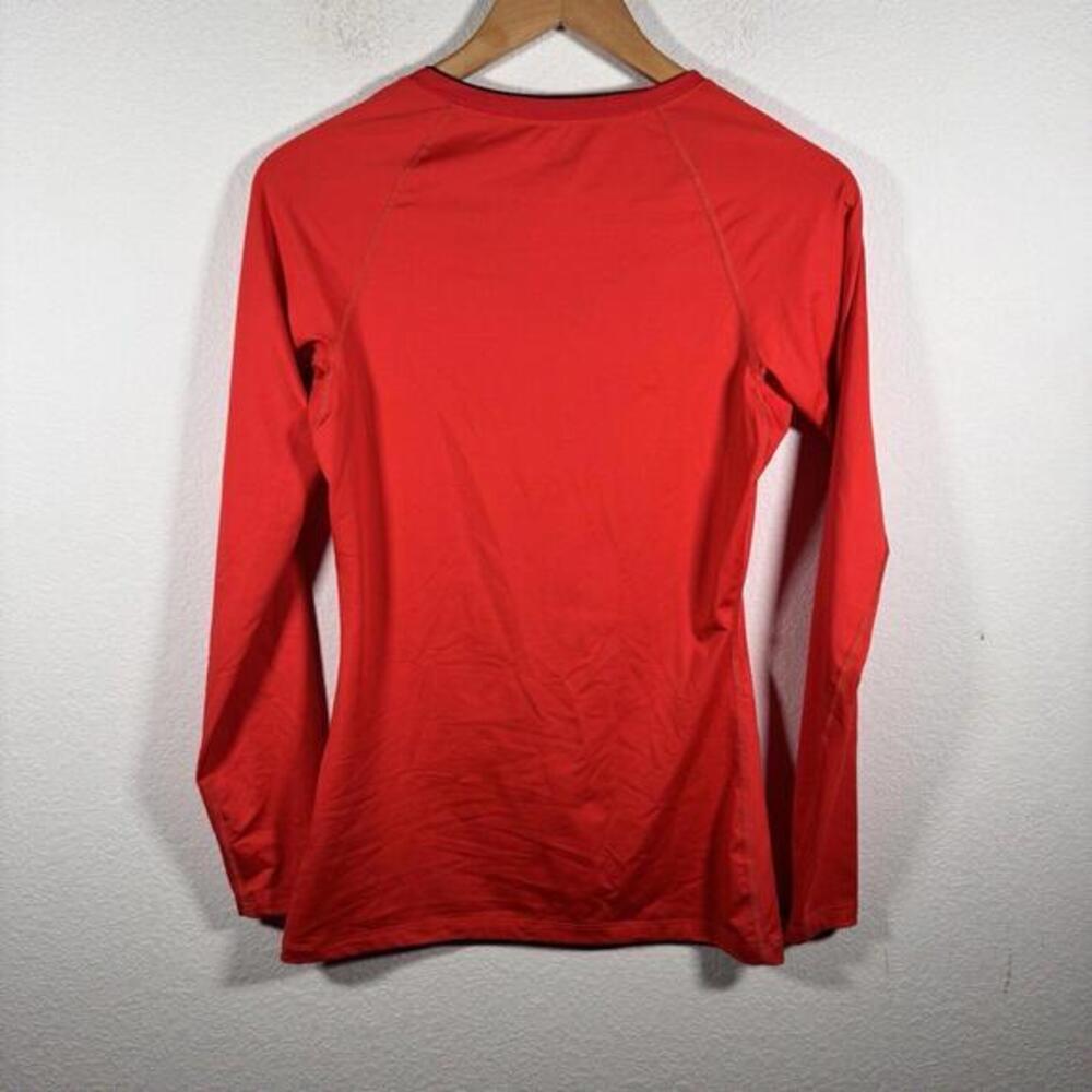 Nike Pro Dri-Fit Long Sleeve Shirt Women's Red Size Small - Picture 2 of 7